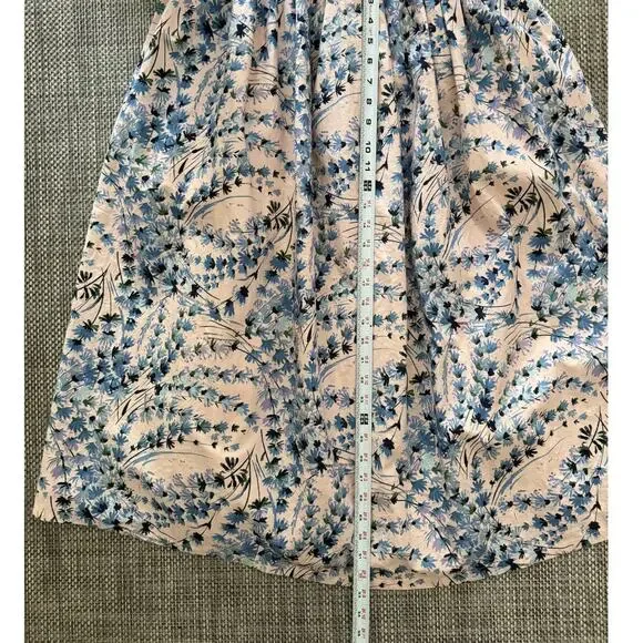 A PEA IN THE POD Smocked Spaghetti Strap Poplin Maternity Maxi Sun Dress S - Picture 8 of 8